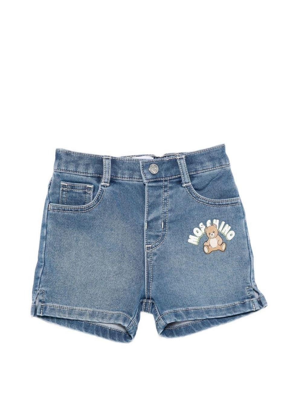 shorts con patch logo MUQ01P LDE17 40507 MOSCHINO KIDS 