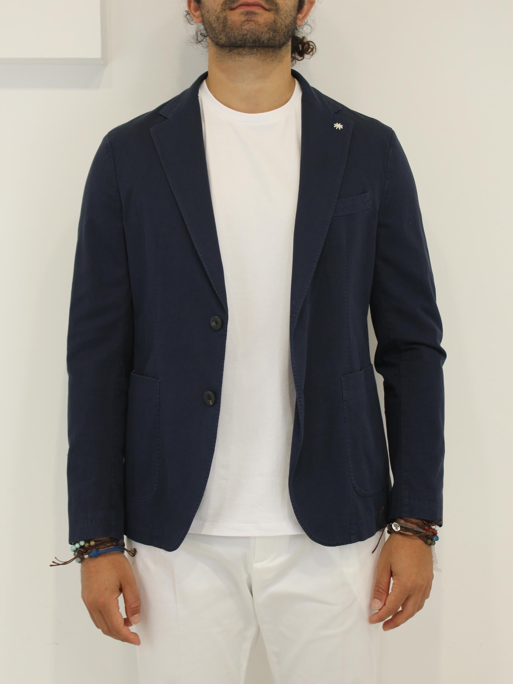giacca in cotone e lino 3632G2728T 243220 89 MANUEL RITZ 