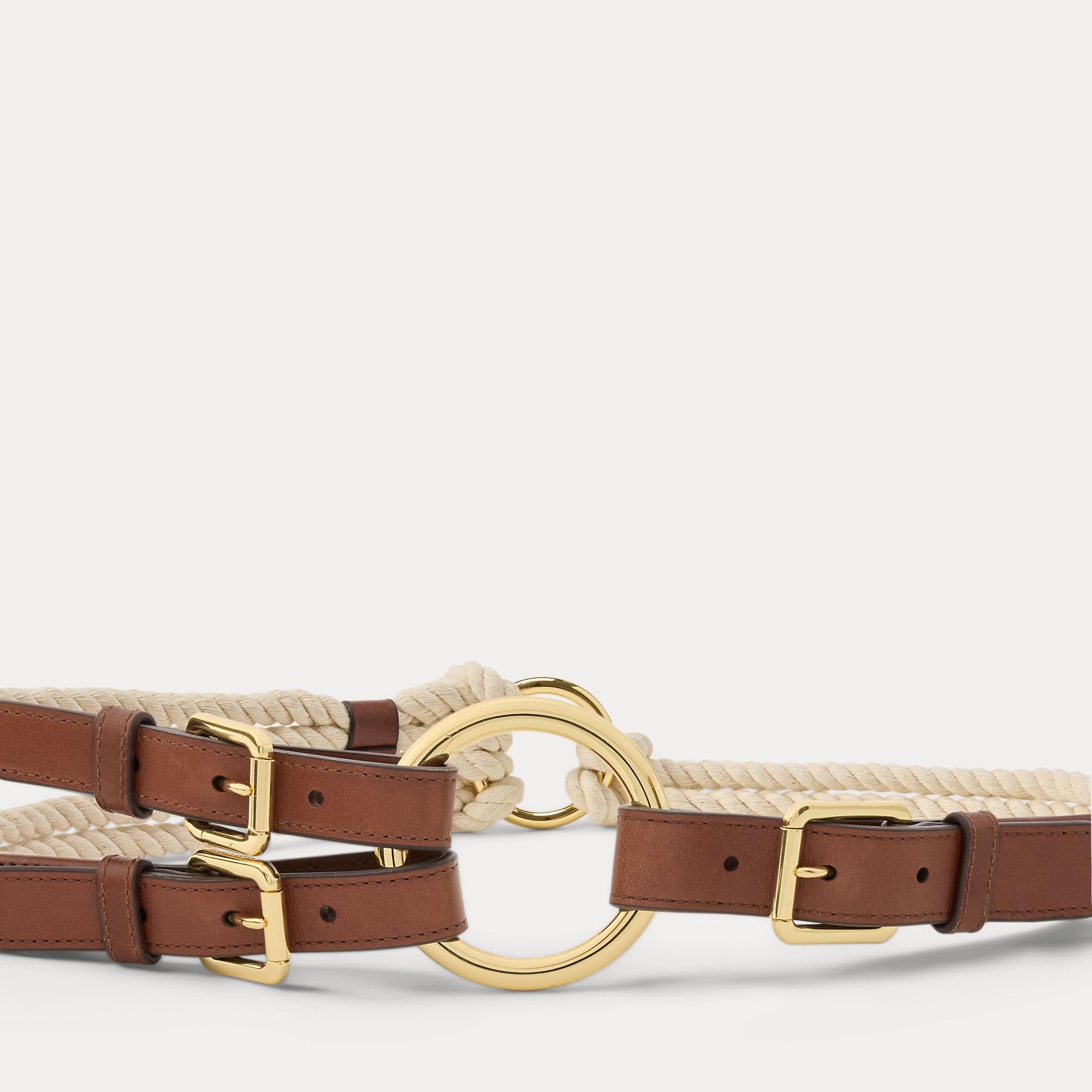 cintura in pelle e corda 412-P06084 001 LAUREN RALPH LAUREN 