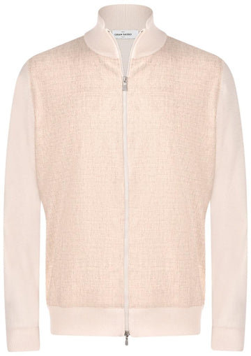 felpa full zip in misto cashmere 57186 19662 113 GRAN SASSO 