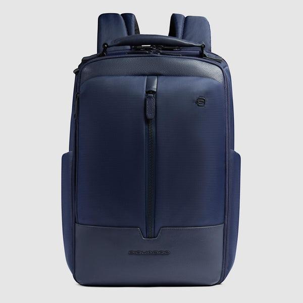 zaino da viaggio in tessuto riciclato CA6849W138 BLU PIQUADRO 