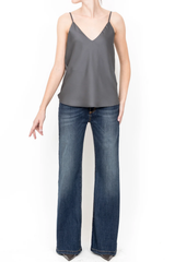 VICOLO top satin Grigio