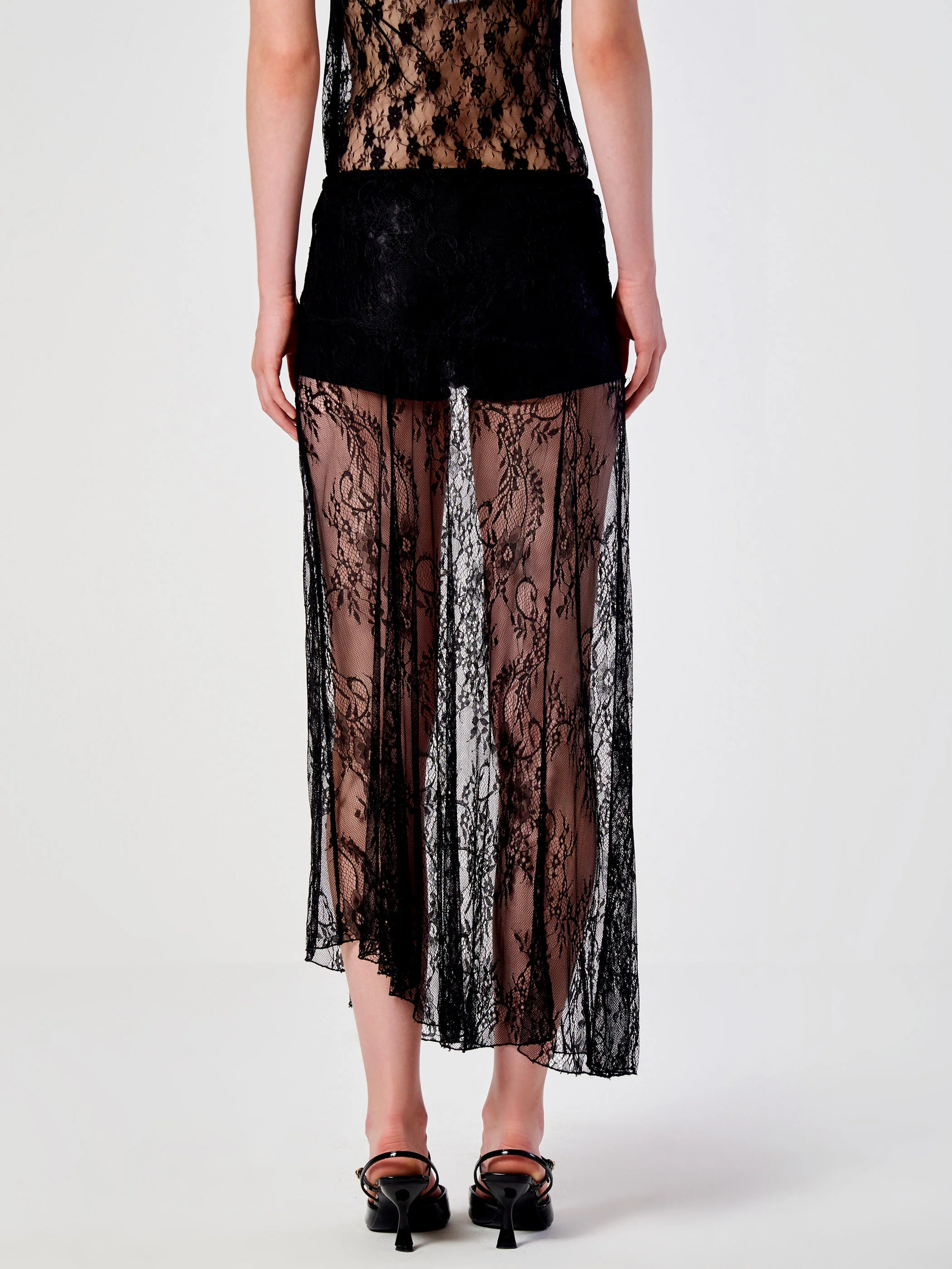 gonna asimmetrica TS0338 NERO VICOLO 