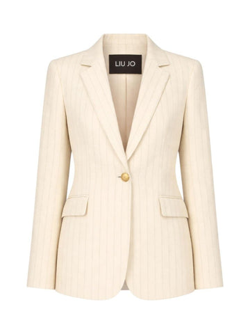 blazer gessato CA6115T557A P9579 LIU JO BLACK 