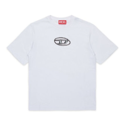 t-shirt con logo al centro J02471 KYAUN K100 DIESEL 