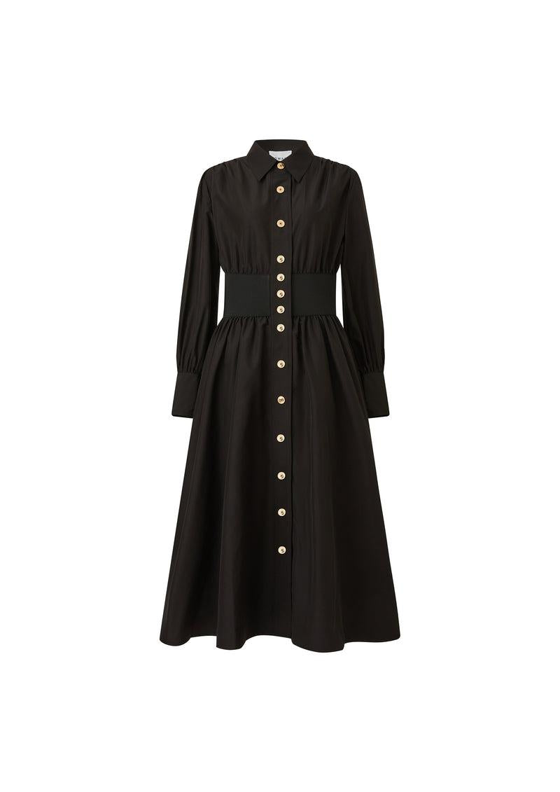 abito a camicia e fiocco 090407/933 BLACK EDWARD ACHOUR PARIS 