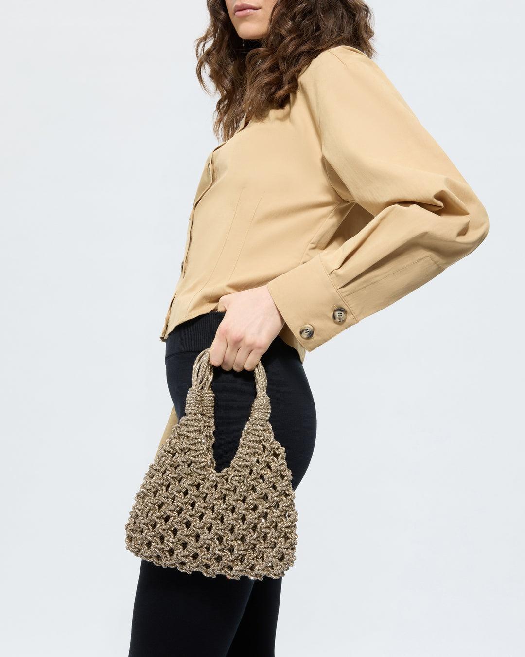 borsa vannifique cristalli VANNIFIQUE GOLDEN SHADOW HIBOURAMA 