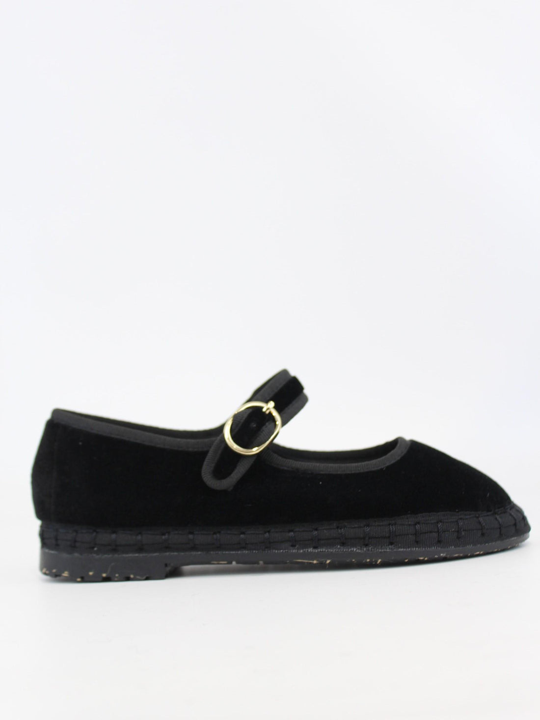 sandalo mary jane in velluto ANTONIA KIDS NEGRO FLABELUS 