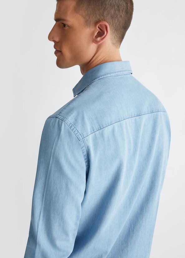camicia in denim chiaro M124P201FORTFRENCH BLUE liU JO 