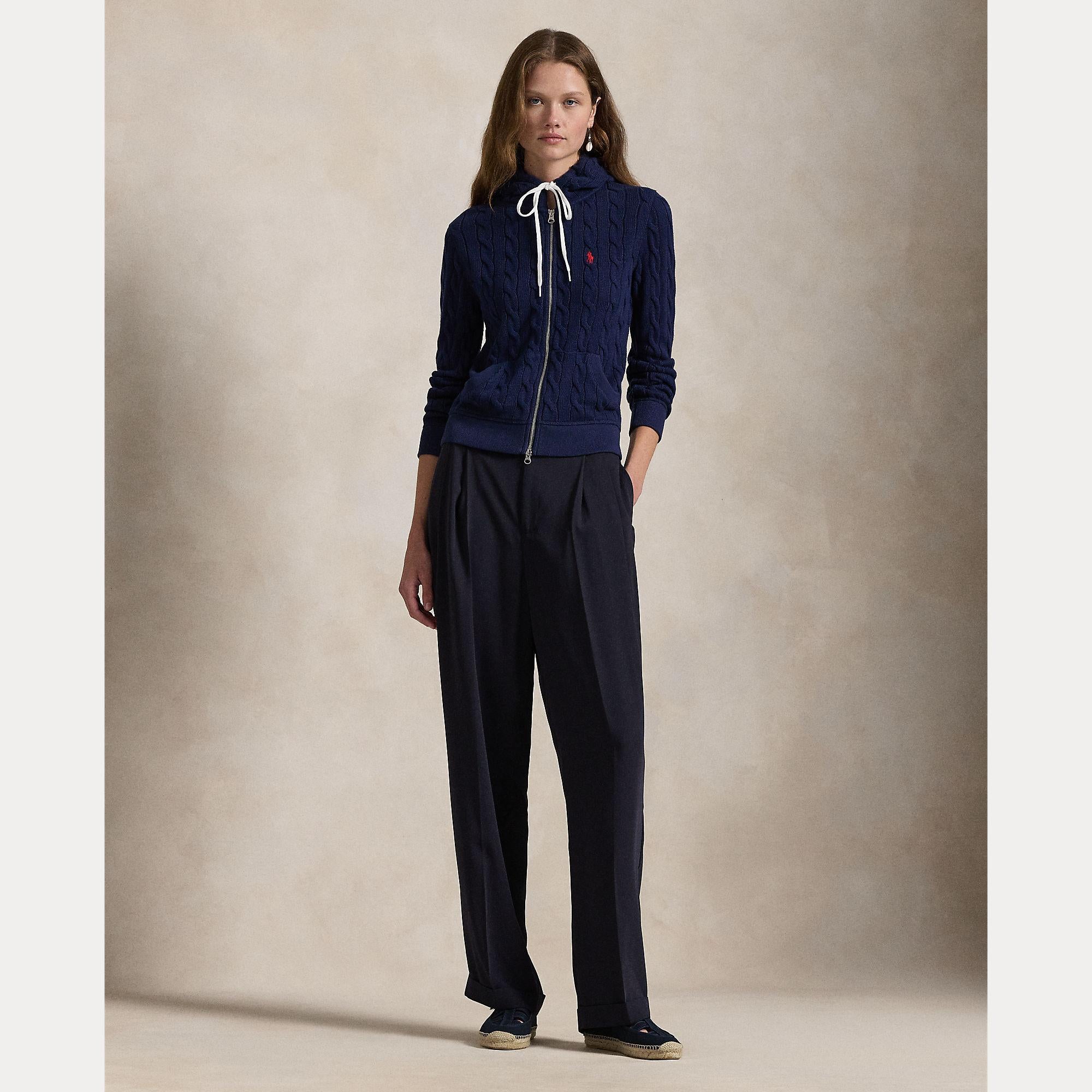 felpa in maglia con zip 211-959124 001 RALPH LAUREN POLO 