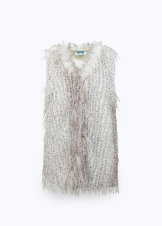 gilet in faux fur PF5002T0300 14300 Blugirl 