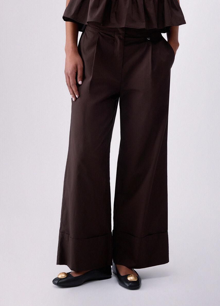 pantaloni flare WA6498T4853 91109 LIU JO WHITE 