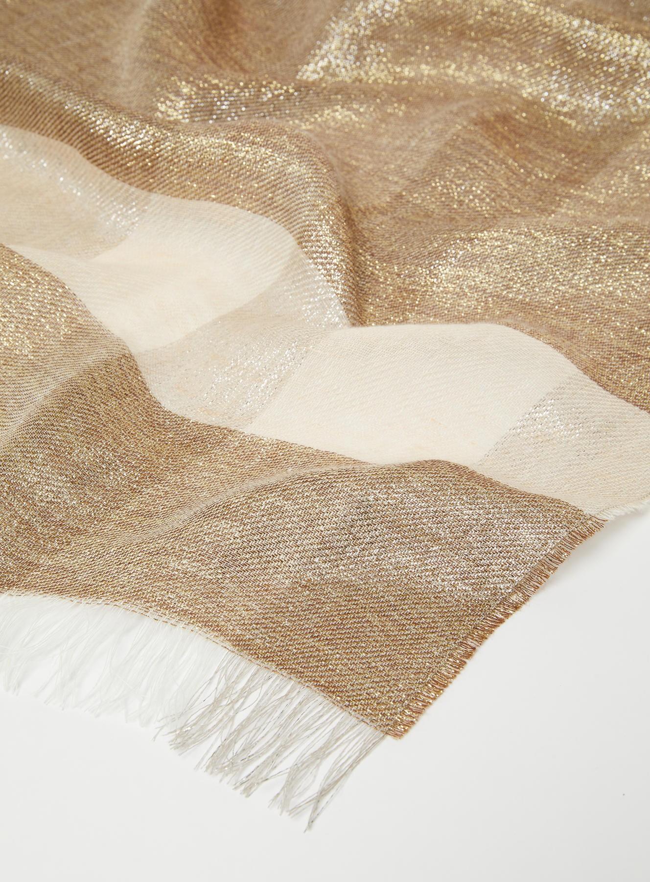 stola in lino e lurex MLACAPO 002 MARella ACCESSORI 