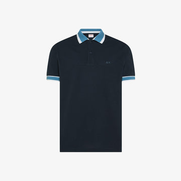Polo multistripes collo multicolor A36117 NAVY BLUE SUN68 