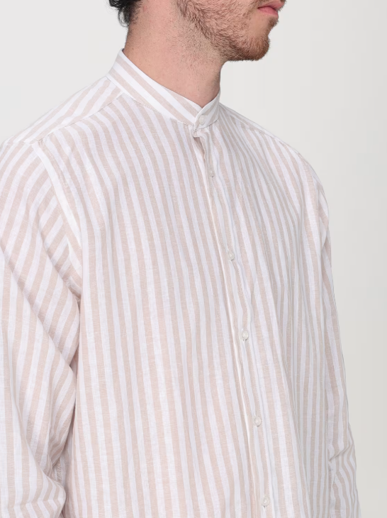 camicia alla coreana 3832E604LC 253304 23 MANUEL RITZ 