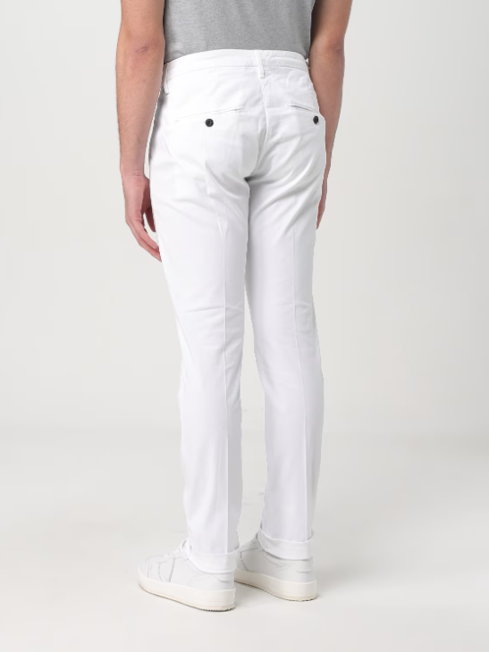 pantalone gaubert con bottone e zip UP235GS0096UPTD 000 DONDUP 