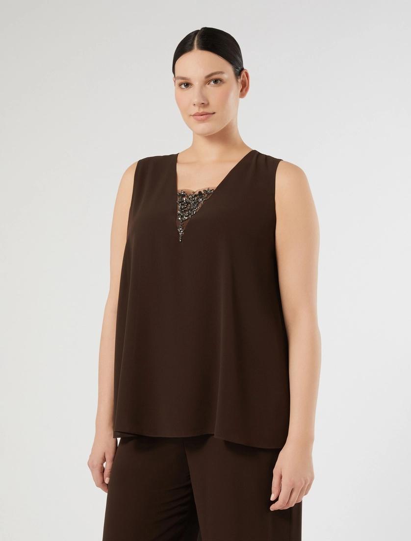top in georgette MREARTE 003 MARINA RINALDI VOYAGE 