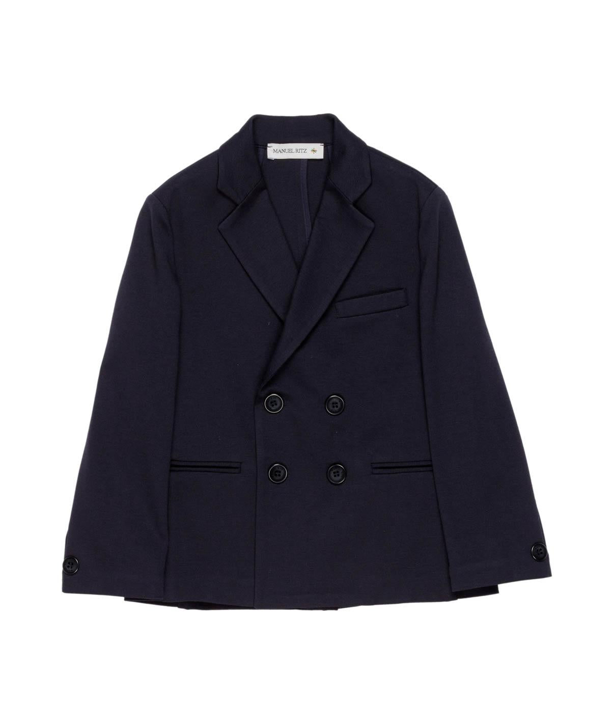giacca doppiopetto blu MR3244 BLU MANUEL RITZ KIDS 