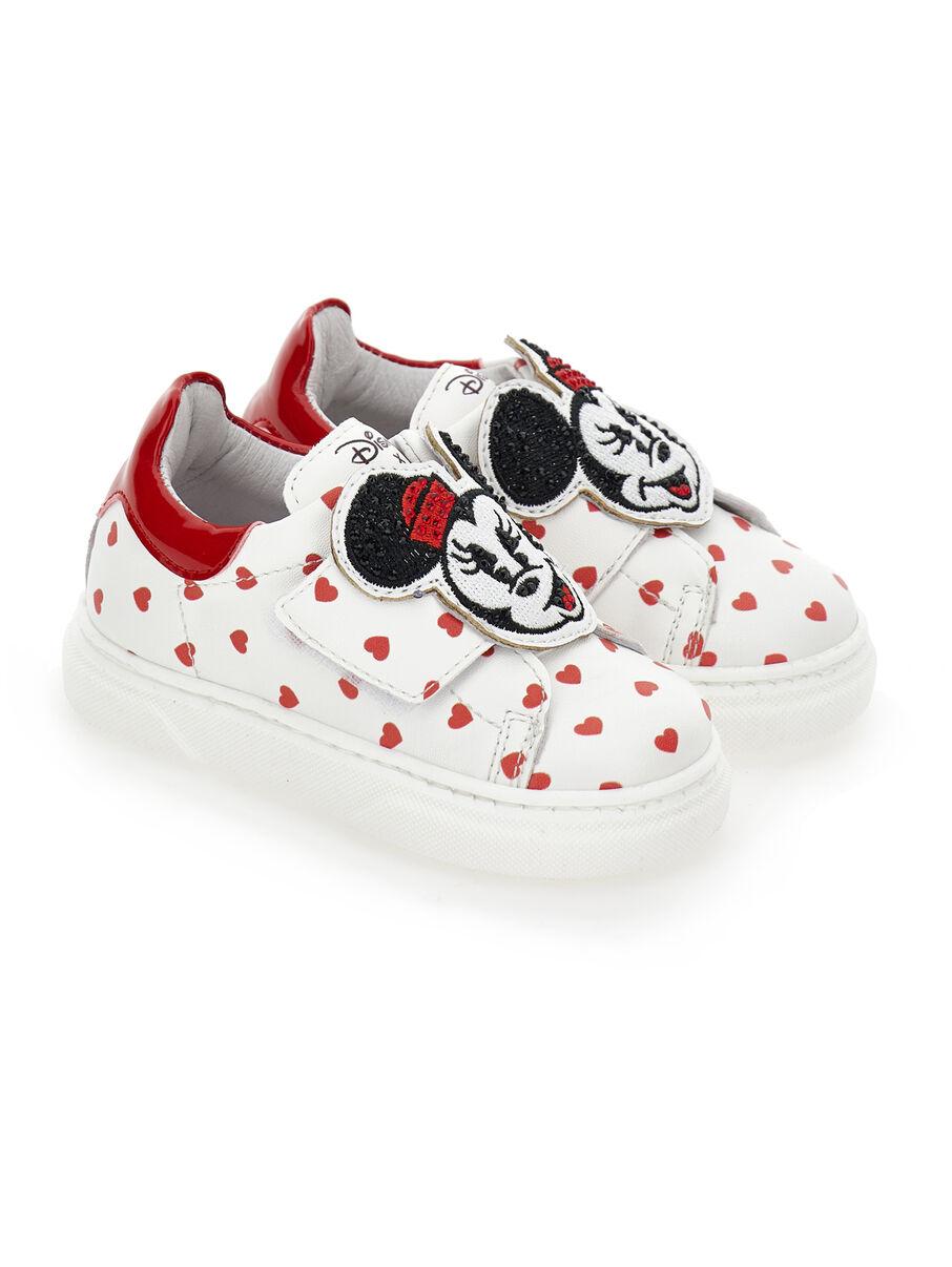 sneakers minnie con cuori e strass 83F010 6719 0143 MONNALISA 