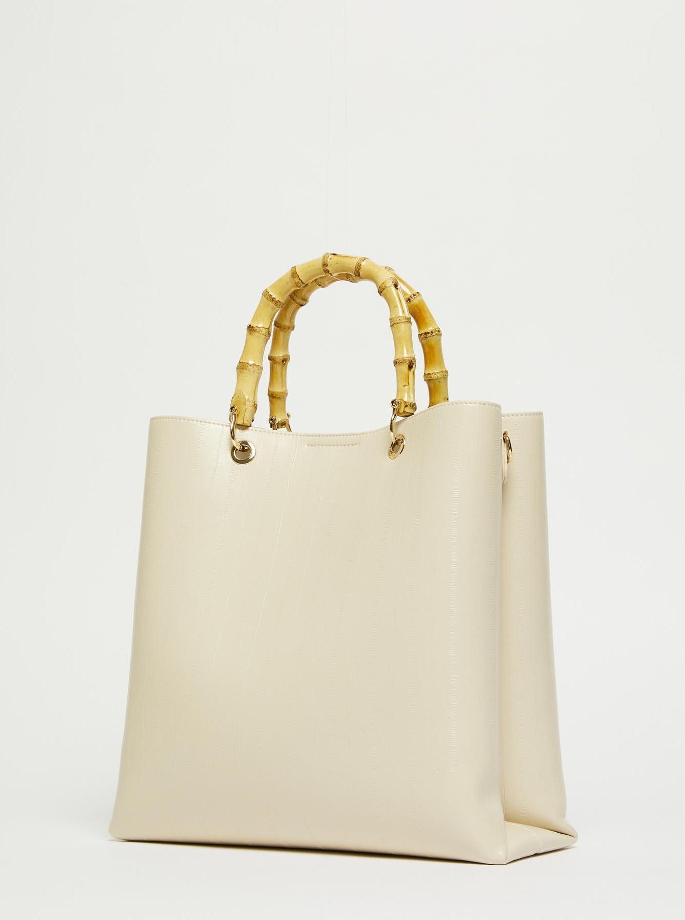 borsa con manici in bambù MLAEGUALE 001 MARella ACCESSORI 