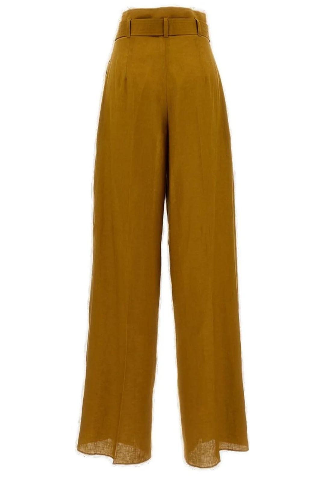 pantalone in tela di lino MSTMATERIA 030 MAXMARA STUDIO 