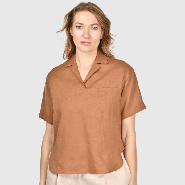 polo jersey in lino 61233 50000 167 GRAN SASSO 