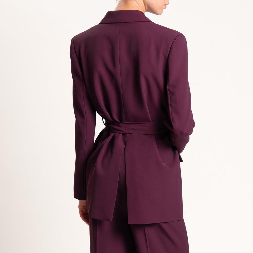 giacca con cintura in vita TF0358 BORDEAUX VICOLO 