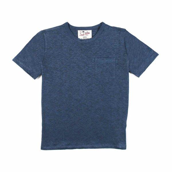 t-shirt in lino alex ALEX 00511D MC2 SAINT BARTH 