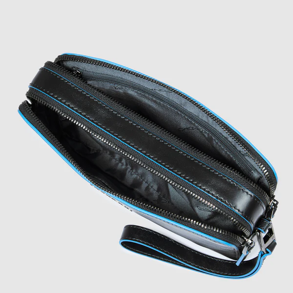 pochette in pelle con tasca frontale AC4221B2 N PIQUADRO 