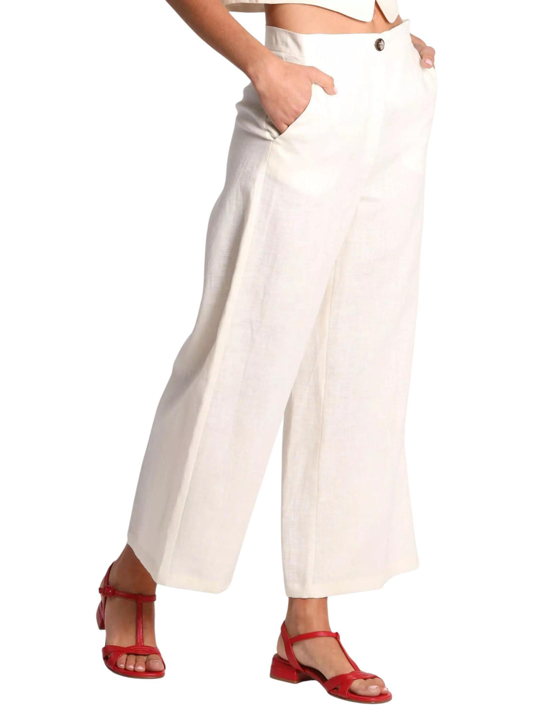pantalone ampio in lino SILVANA 003 EMME MARELLA 