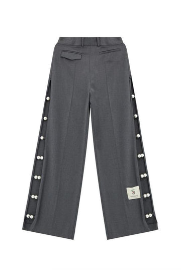 pantalone a gamba larga 15027 GREY MELANGE 5 PROGRESS 