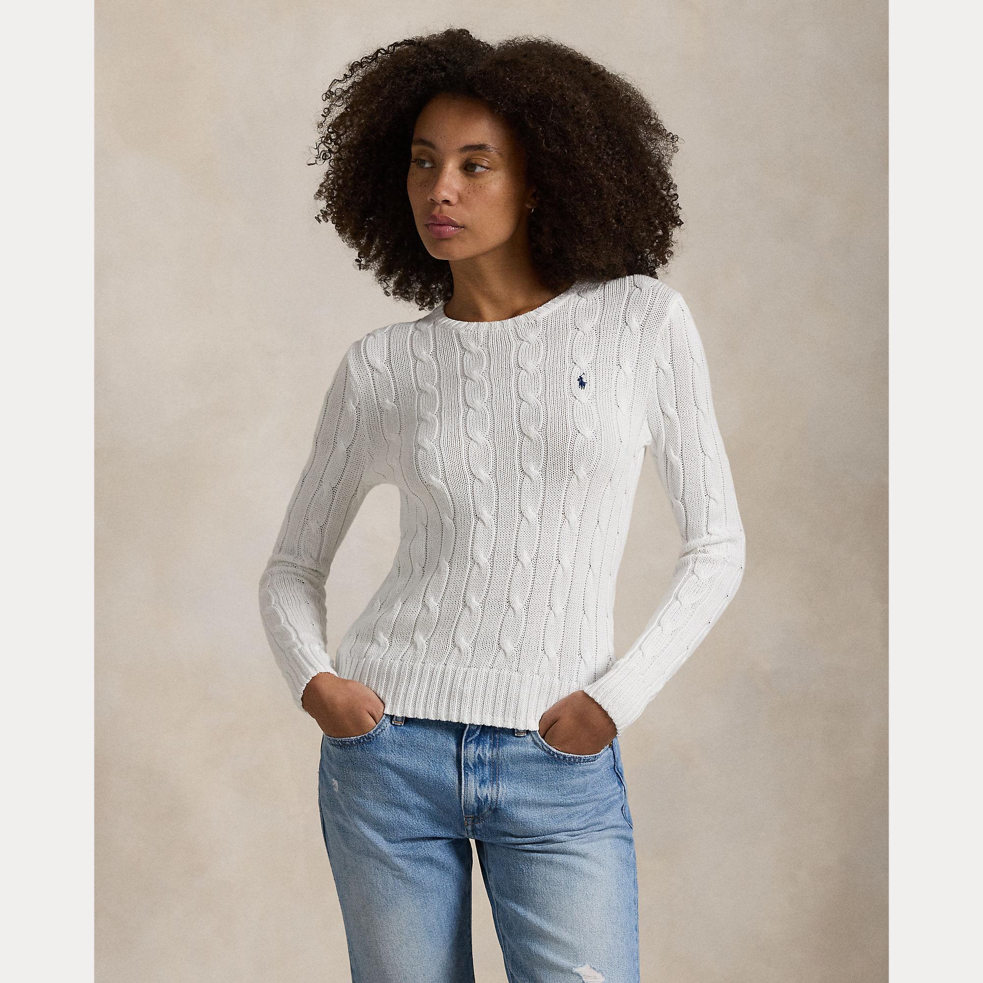 maglia girocollo a trecce 211-891640 001 RALPH LAUREN POLO 