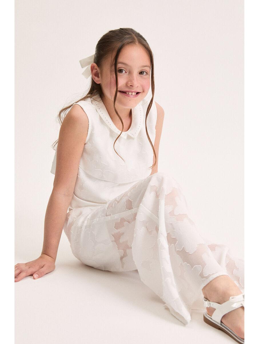 top con ricamo 71G3067990 0001 MONNALISA 