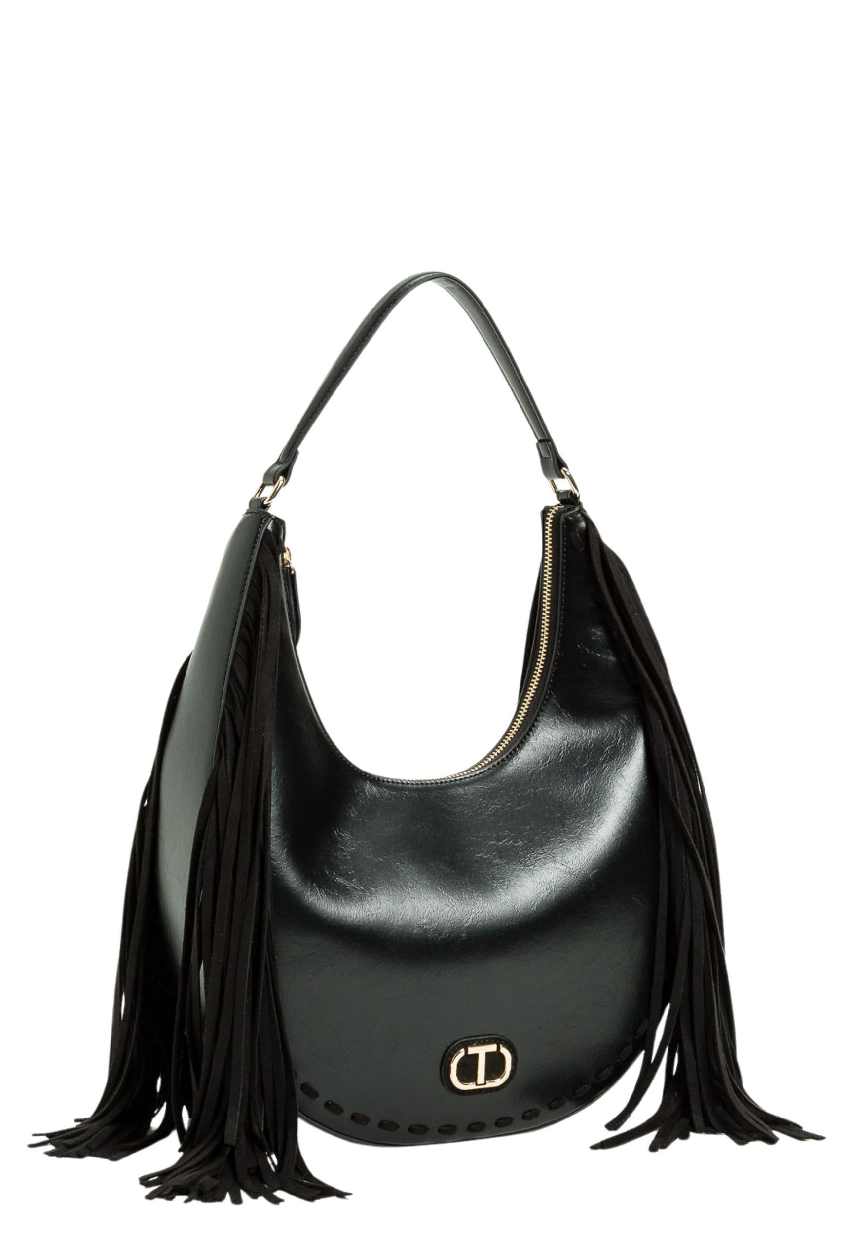 borsa hobo con frange 252TB7121 00006 TWINSET 
