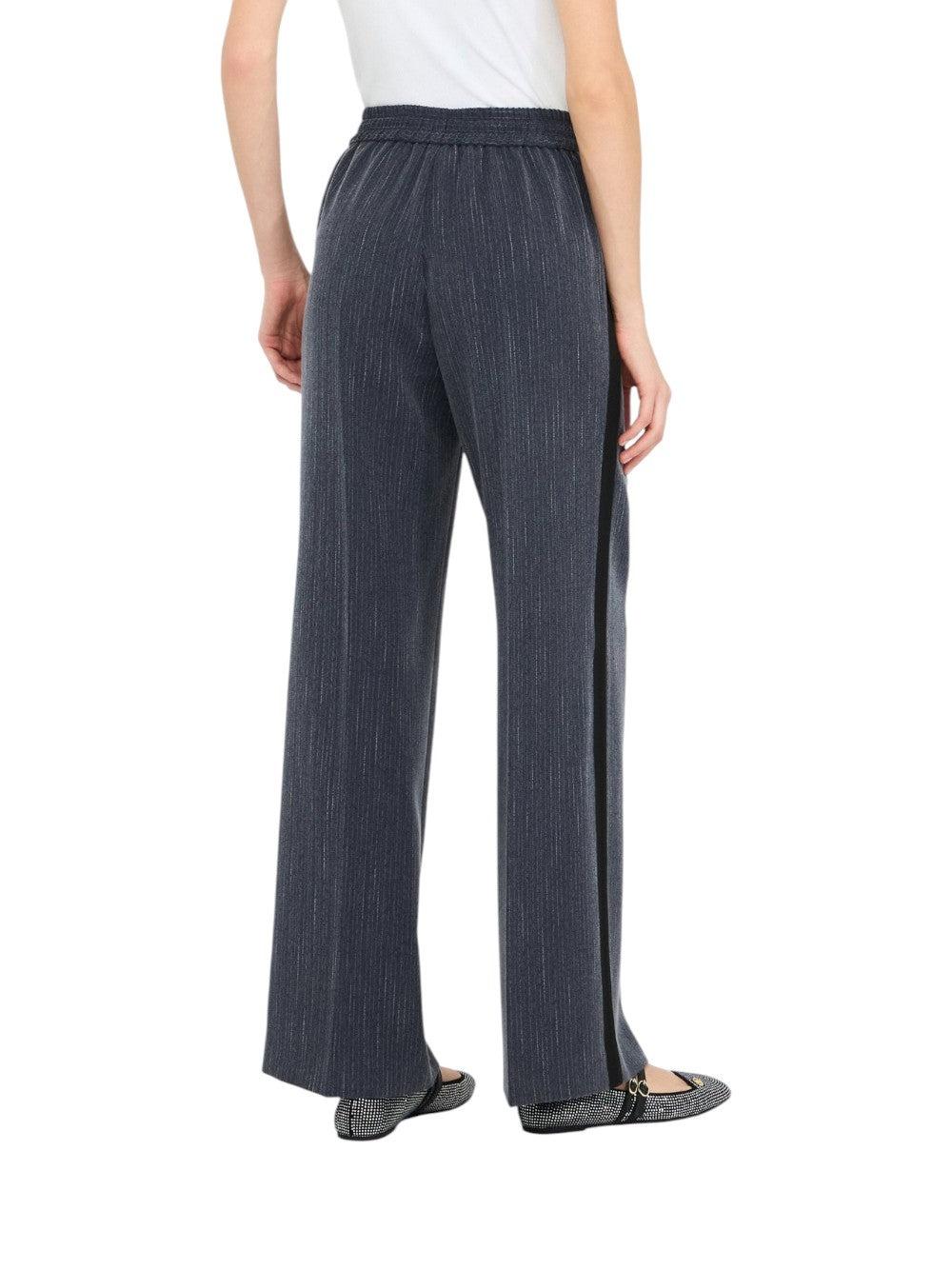 pantalone gessato CF5339T054A C3781 LIU JO BLACK 