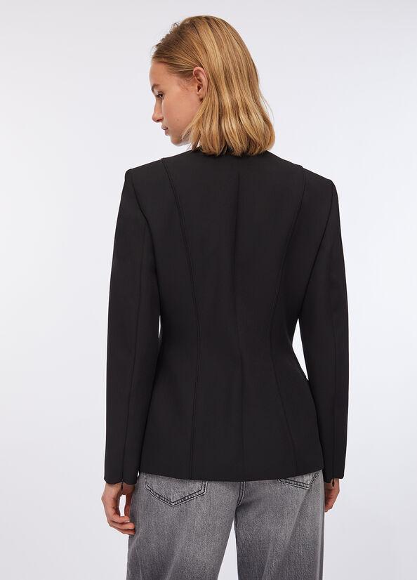 blazer con zip CF5021T2200 22222 LIU JO BLACK 