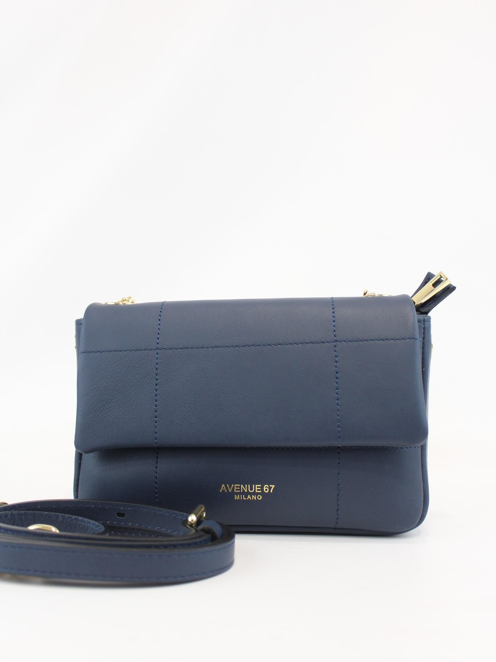 Borsa smooth piccola SMOOTH BLU AVENUE 67 