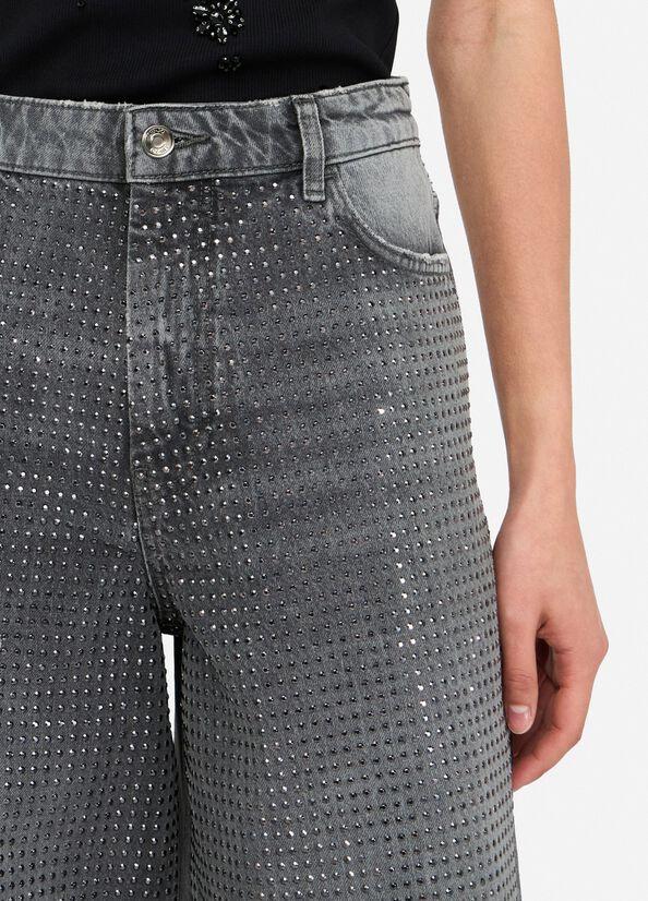 jeans con borchie UF5095D5020 88281 LIU JO DENIM 