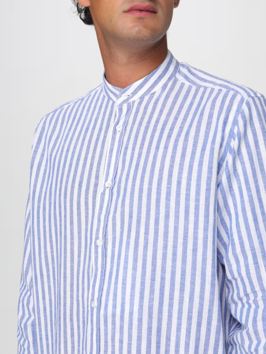 camicia alla coreana 3832E604LC 253304 87 MANUEL RITZ 