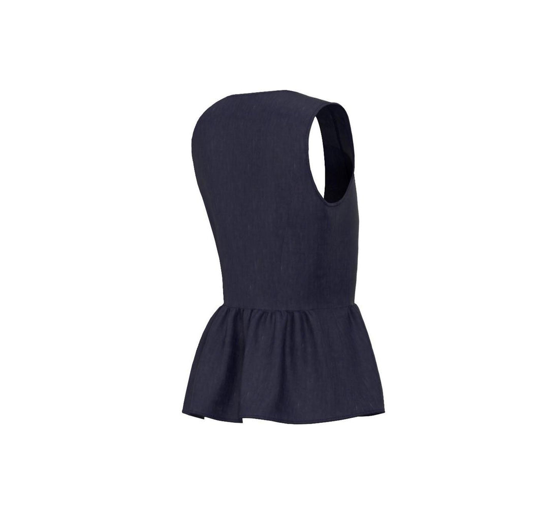 top in tela di lino EMMELMO 006 EMME MARELLA 