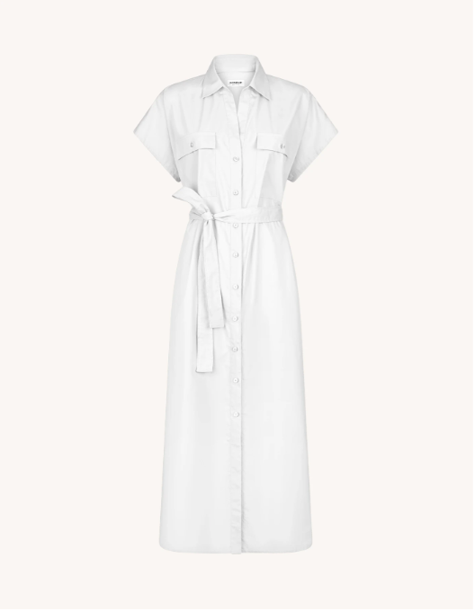 abito longuette con spacco DA430PF0010DXXX 000 DONDUP 