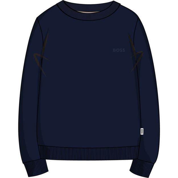Felpa con logo petto J52348 849 BOSS 