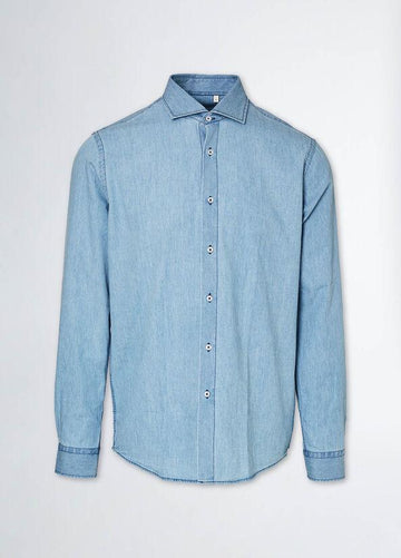 camicia in denim chiaro M124P201FORTFRENCH BLUE liU JO 