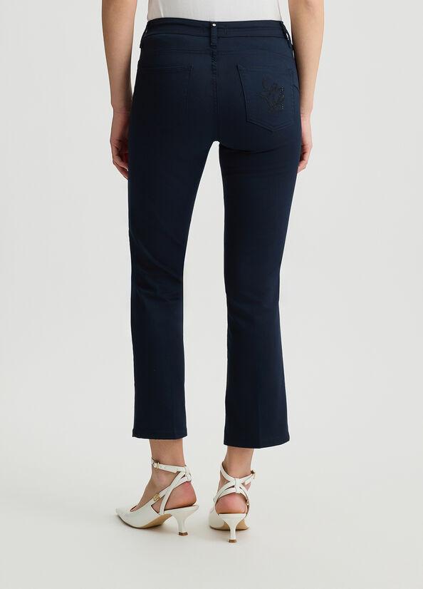 pantalone cropped con bottoni WA5416T7144 93921 liU JO 