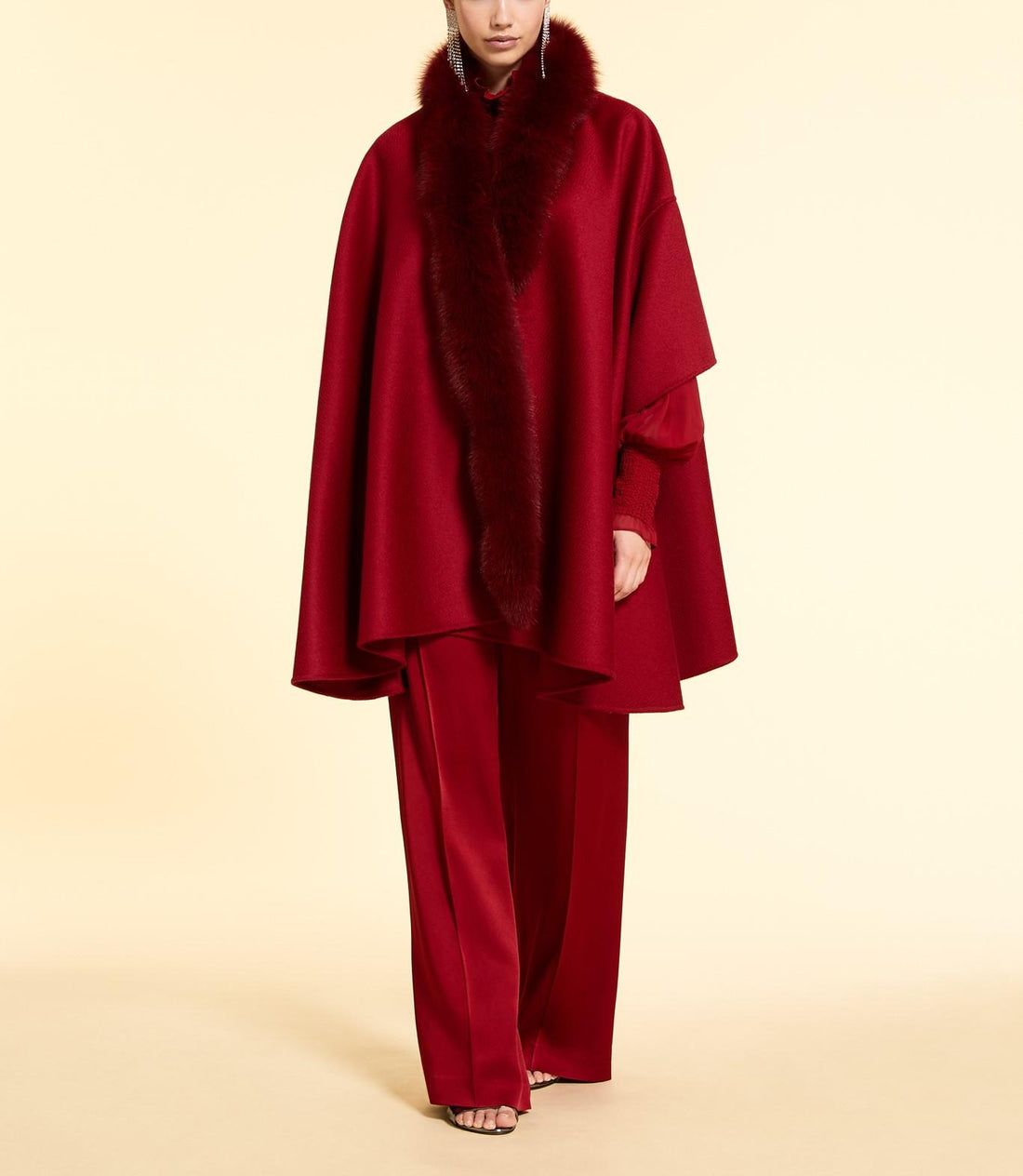CAPPOTTO IN DOUBLE DI LANA NOTTE 34 MARINA RINALDI 
