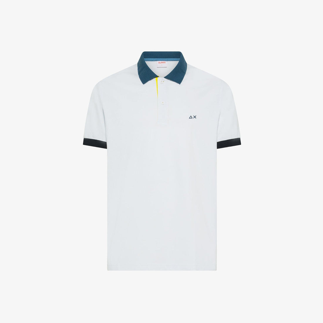 polo 3 colori A36116 BIANCO SUN68 
