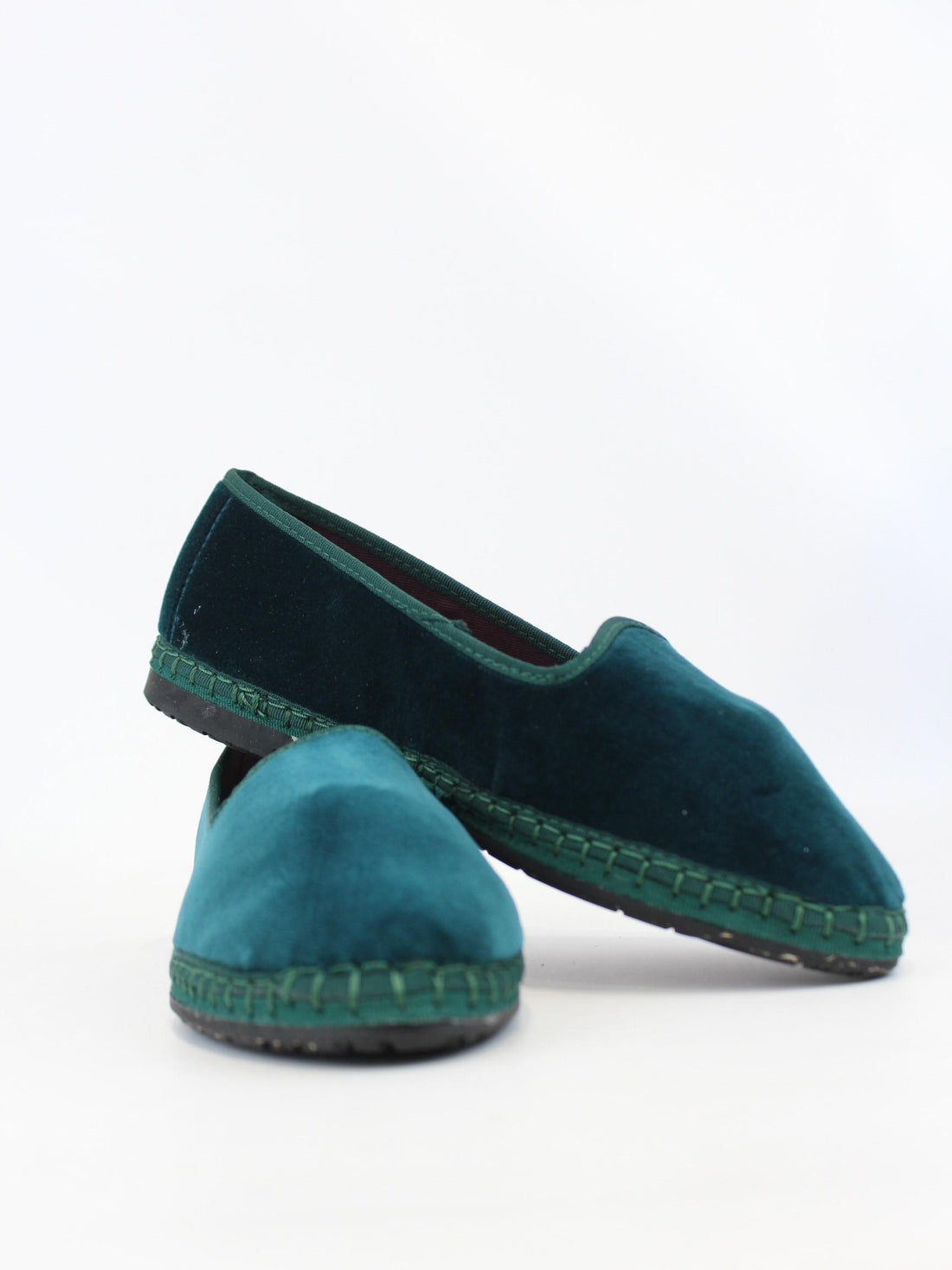 sandalo basso in velluto BERNARDA PETROL FLABELUS 