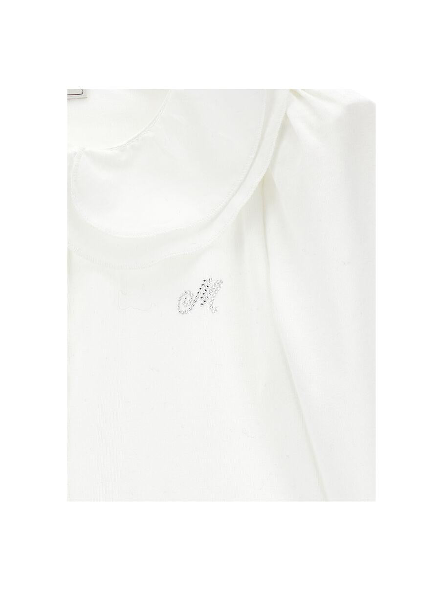 camicia con colletto decorato 17FPAT 6202 0001 MONNALISA 