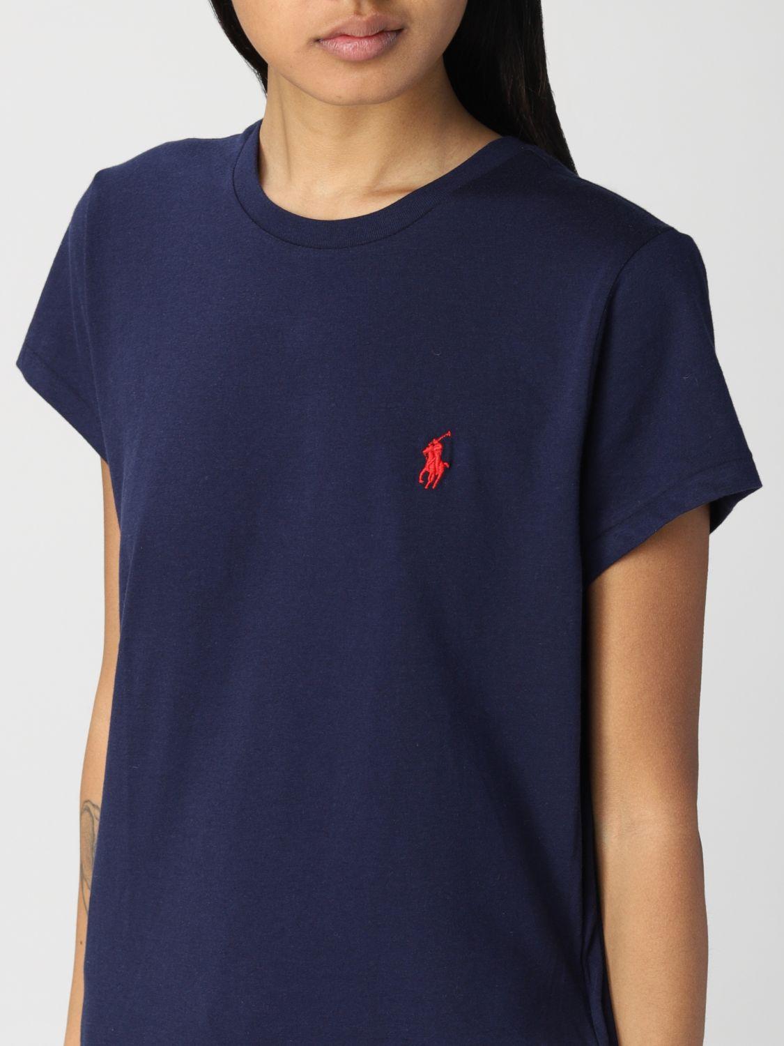 T-shirt con logo ricamato 211-847073 010 RALPH LAUREN POLO 