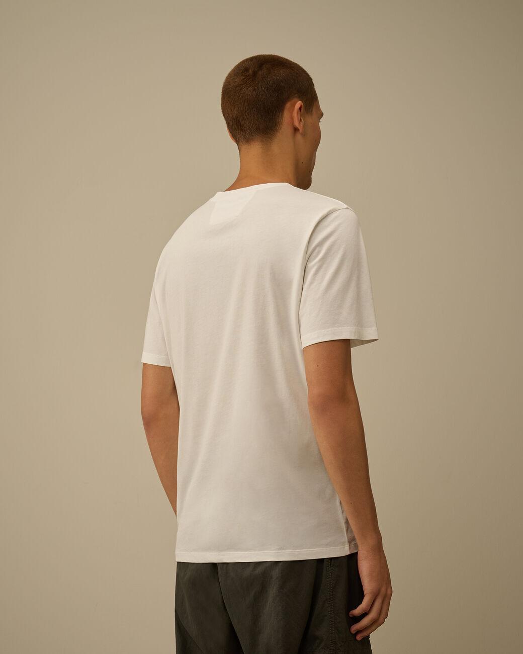 t-shirt logo 19CMTS091A 005100W 103 CP COMPANY 